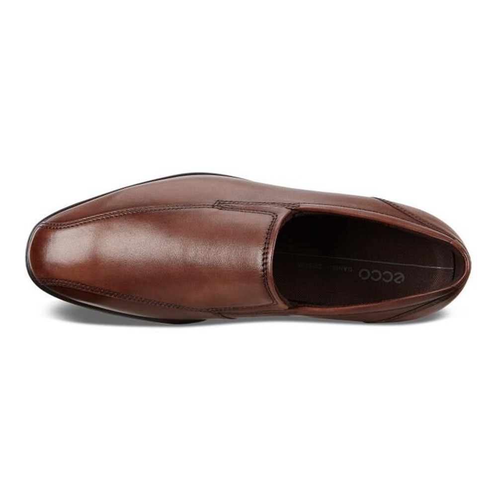 Slip On Hombre - ECCO Queenstown Bike Toe - Marrom - OVI581634